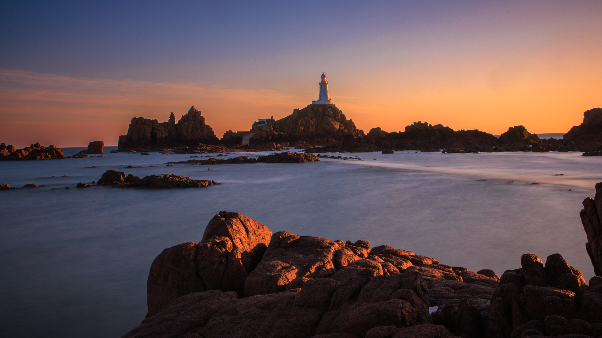 Sonnenuntergang im Westen von Guernsey Sonnenuntergang im Westen von Guernsey